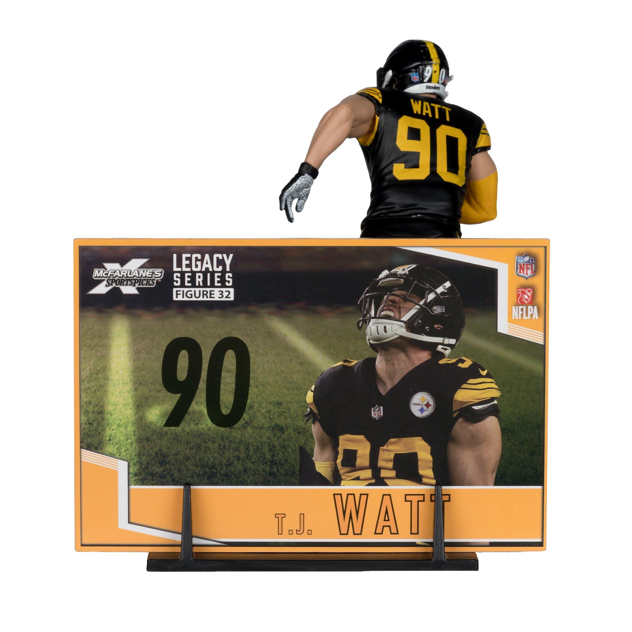 McFarlane Toys SportsPicks NFL Series Pittsburgh Steelers T.J. Watt 7-in Figure