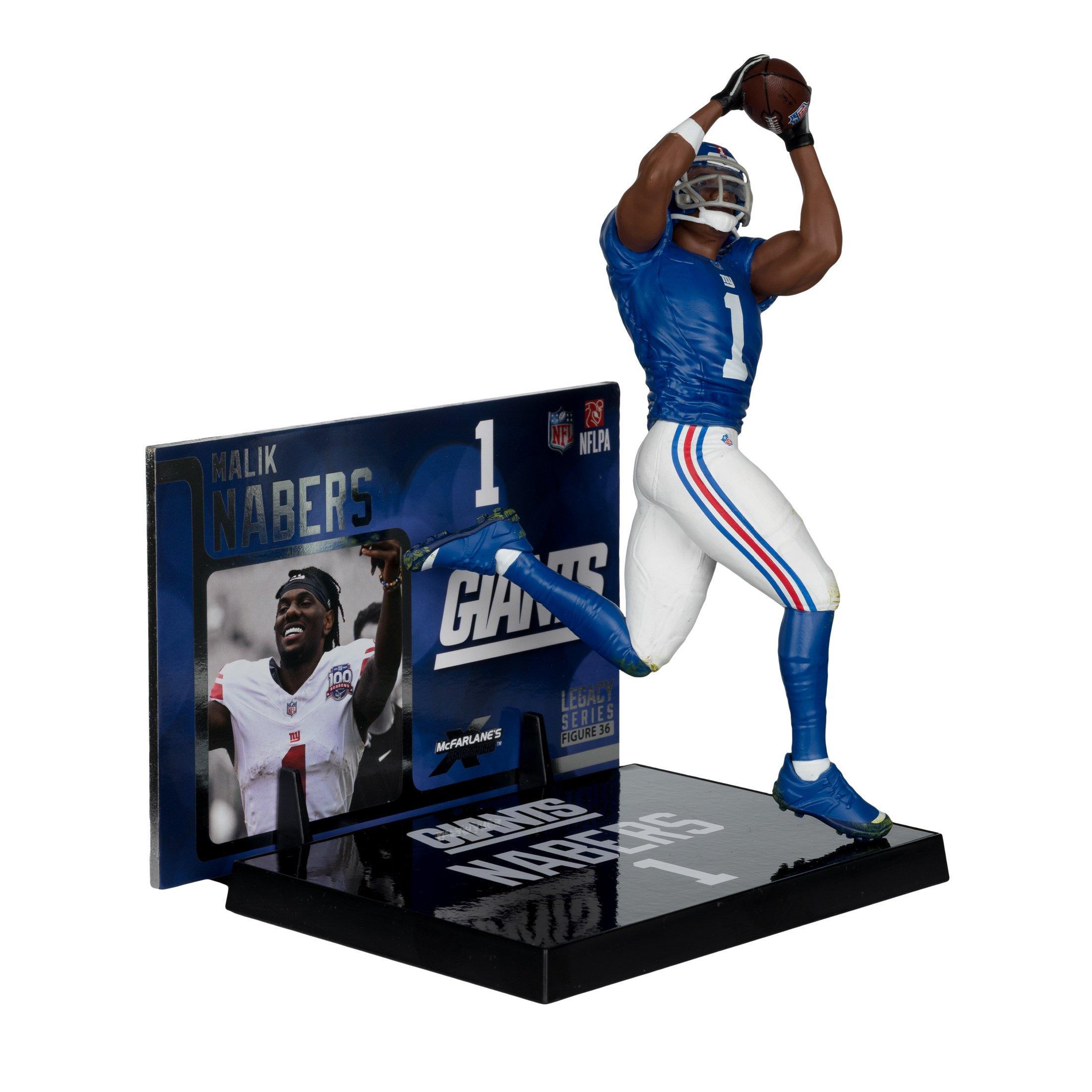 McFarlane Toys SportsPicks NFL Series New York Giants Malik Nabers 7-in Figure