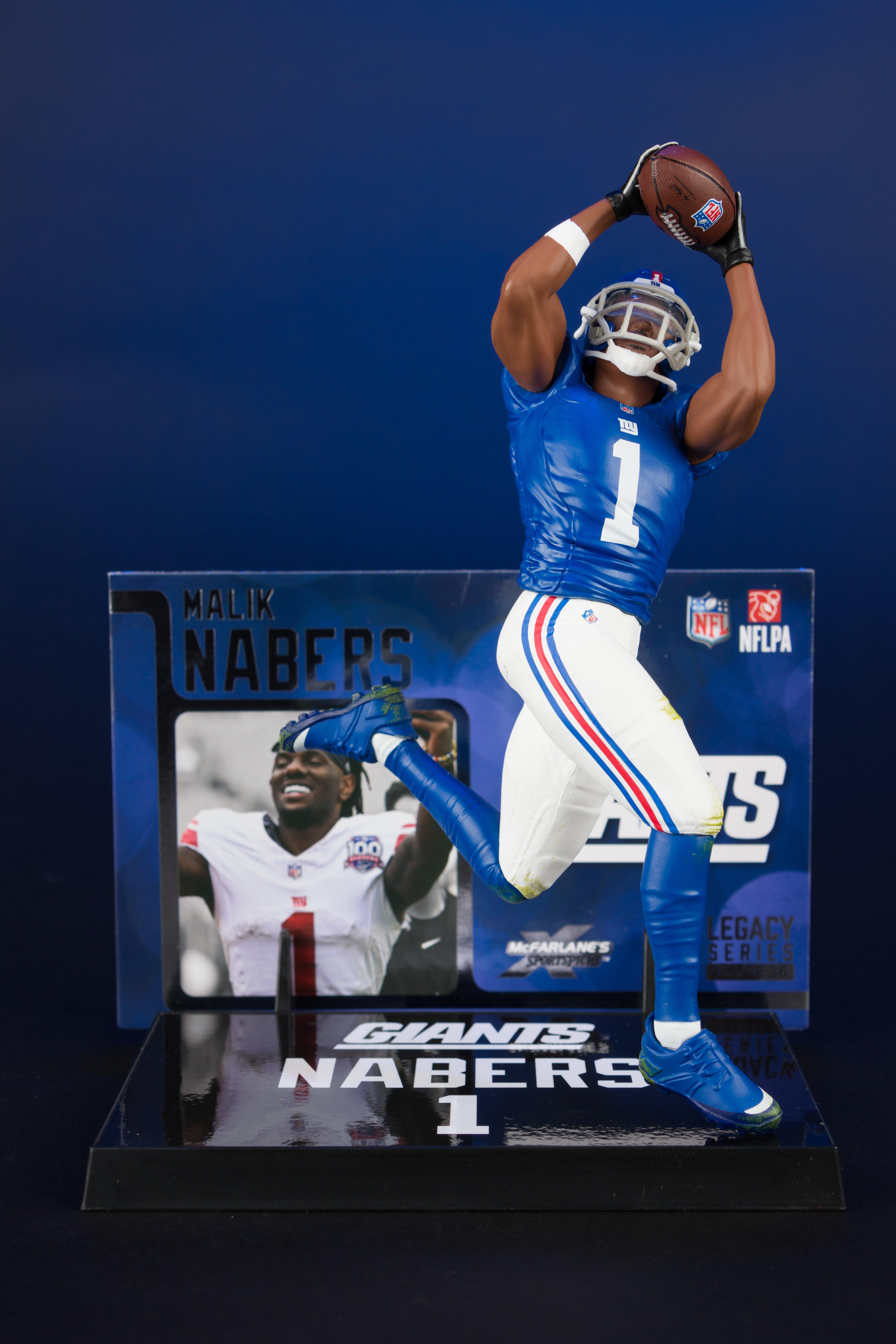 McFarlane Toys SportsPicks NFL Series New York Giants Malik Nabers 7-in Figure
