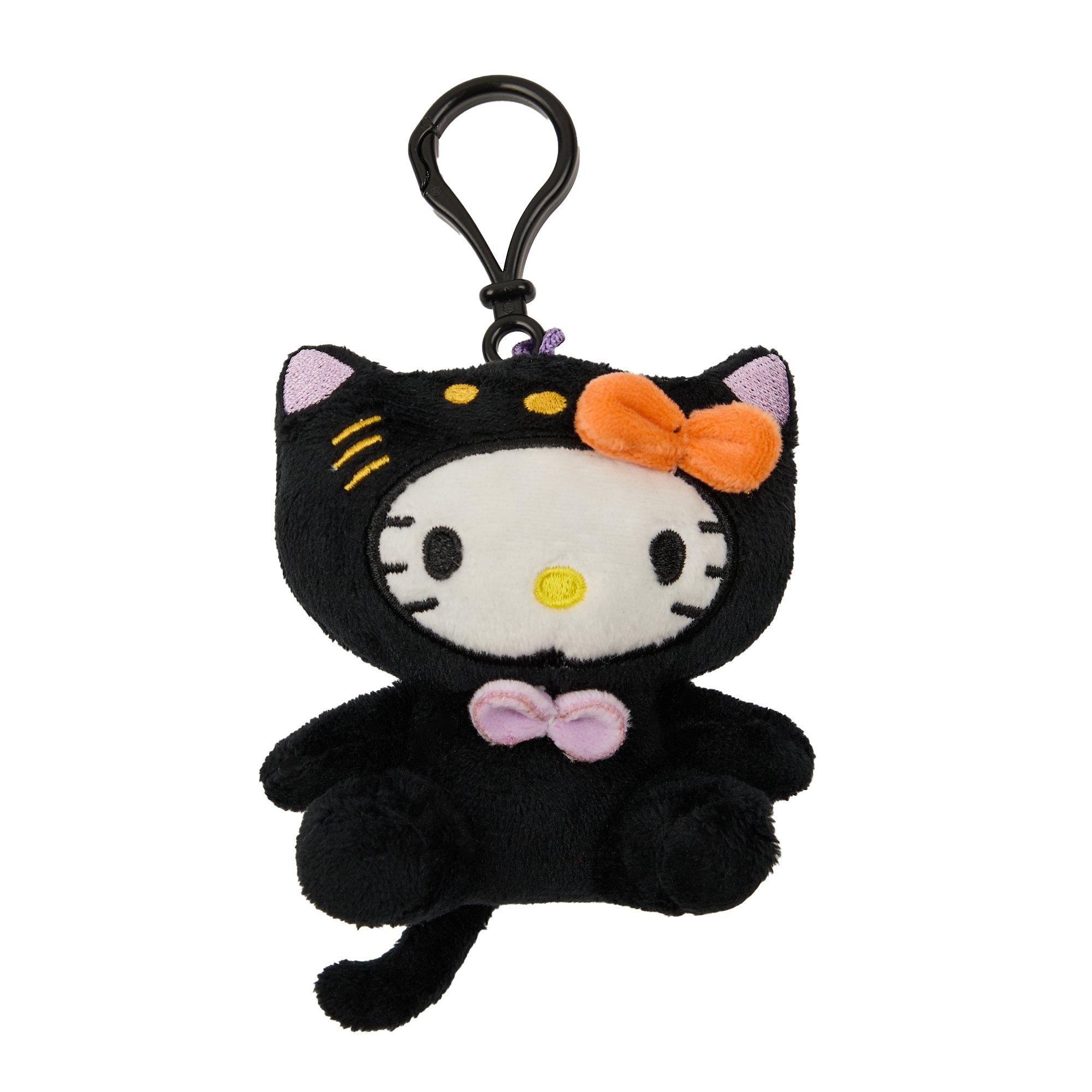 Hello Kitty Black Cat Halloween Plush Keychain GameStop Exclusive