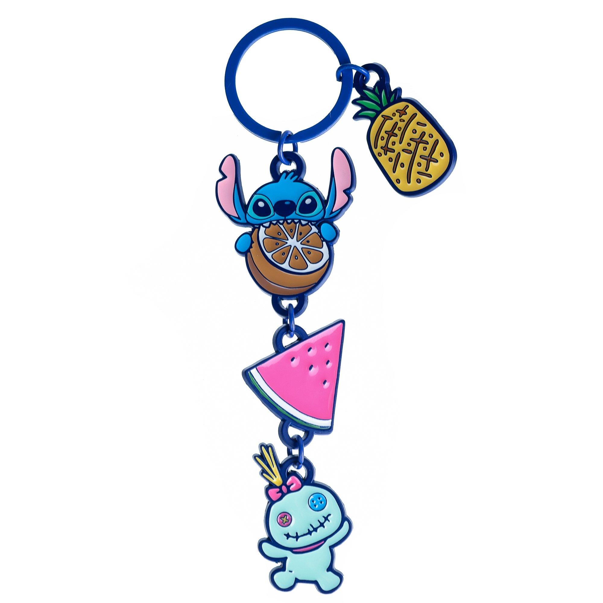 Disney Stitch and Scrump Multi-Charm Keychain GameStop Exclusive, Bioworld Merchandising