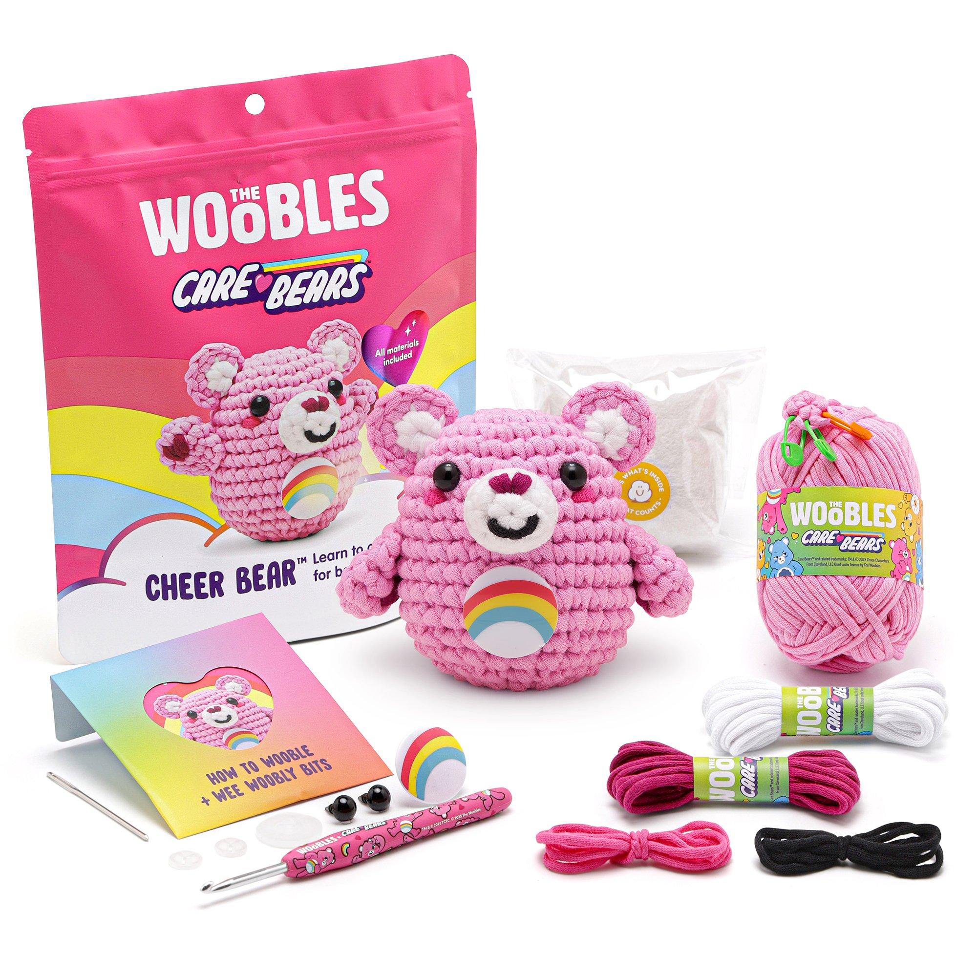 The Woobles Cheer Bear Beginner Crochet Kit