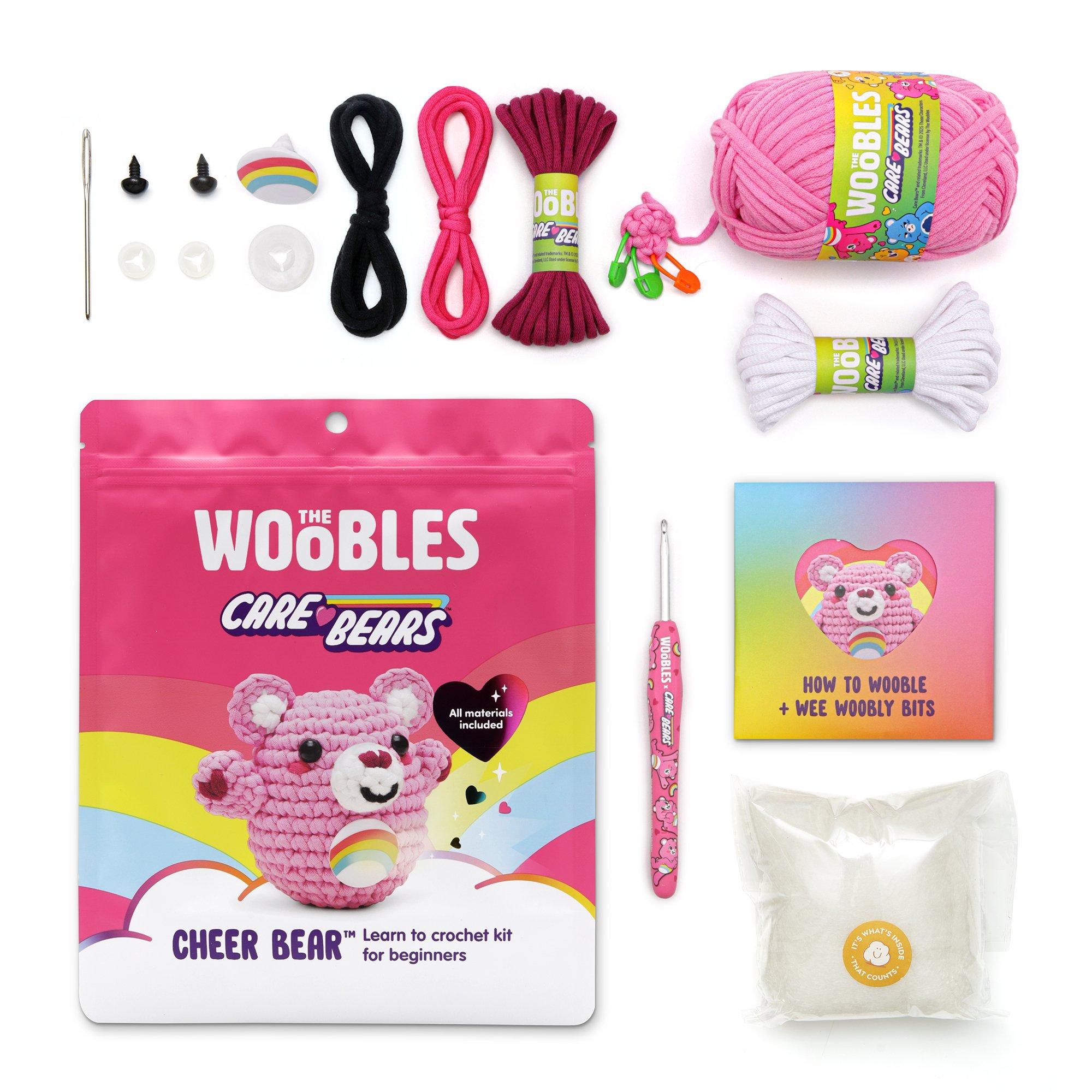 The Woobles Cheer Bear Beginner Crochet Kit
