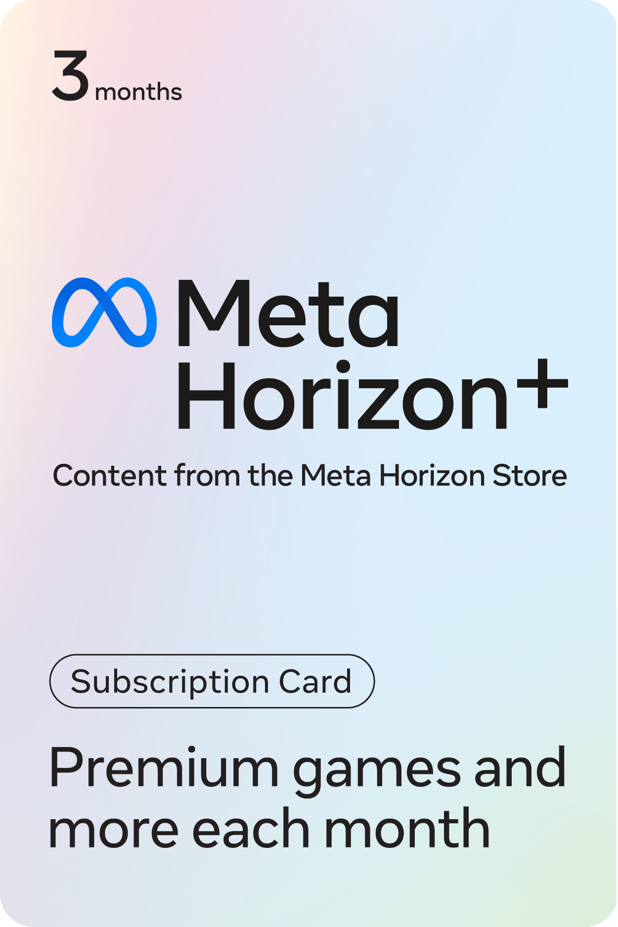 Meta Horizon Plus 3 Month Subscription