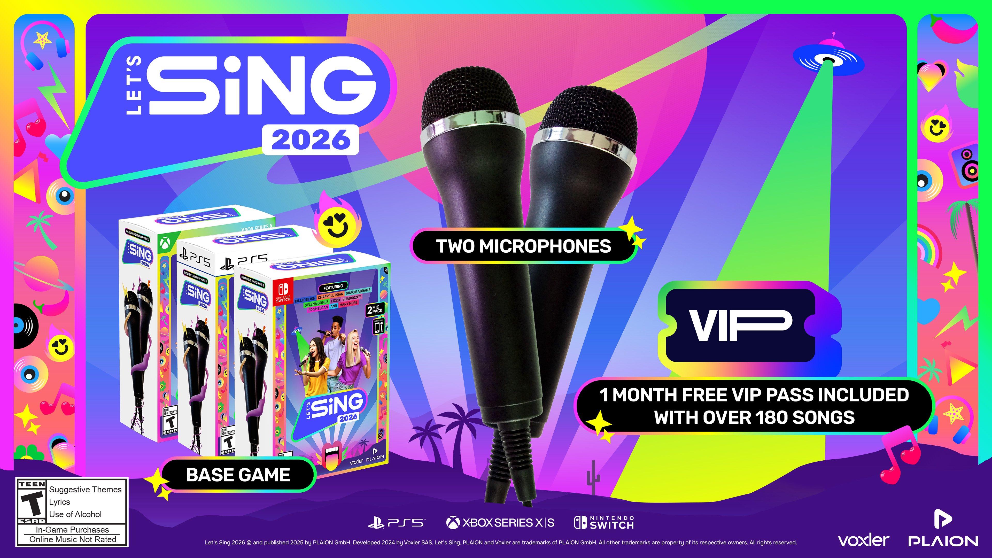 Let's Sing 2026 with 2 Mics - Nintendo Switch