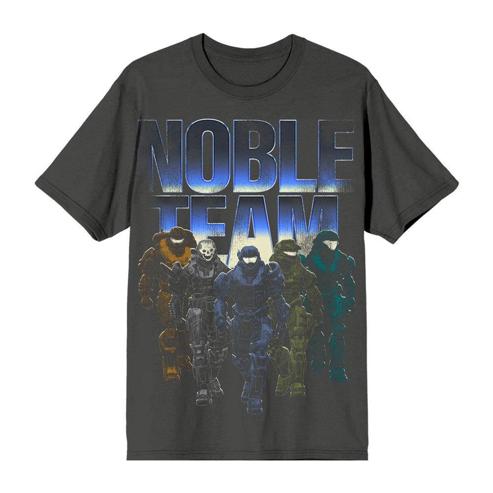 HALO Noble Team Oversize Vintage Group Art on Charcoal Unisex T-Shirt GameStop Exclusive, Size: Medium