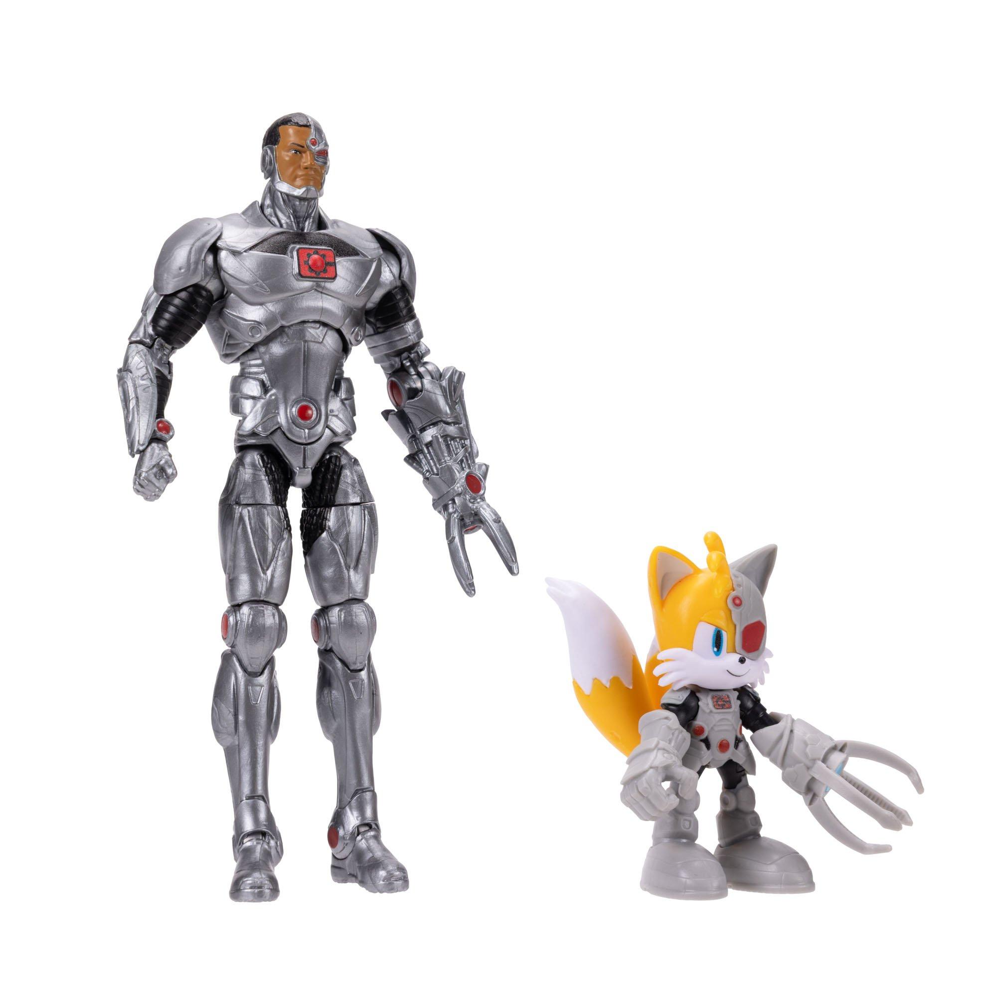 DC Comics x Sonic the Hedgehog Tails and Cyborg Action Figure 2-Pack