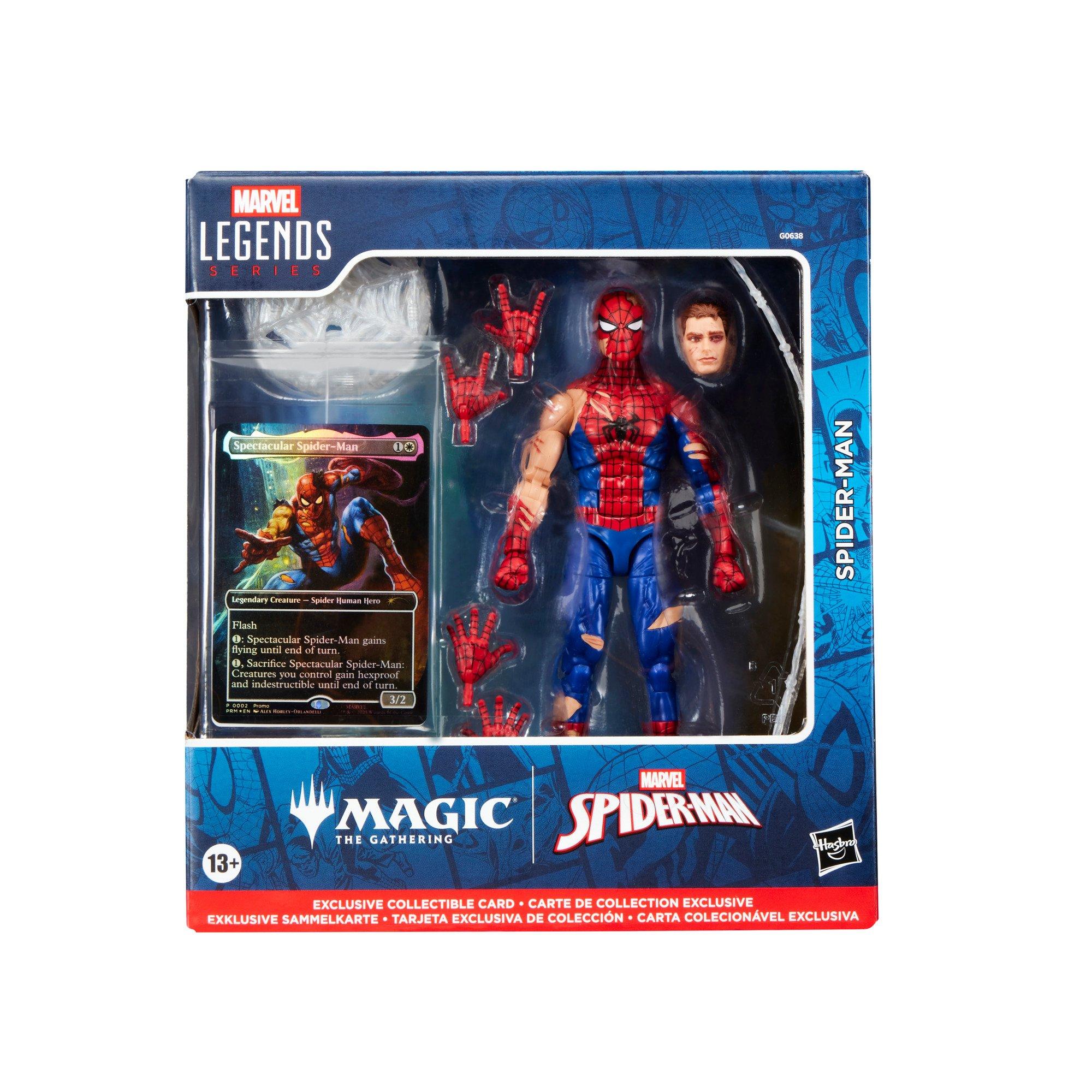 Hasbro Marvel Legends Series Magic: The Gathering Battle-Damaged Spider-Man 6-in Action Figure