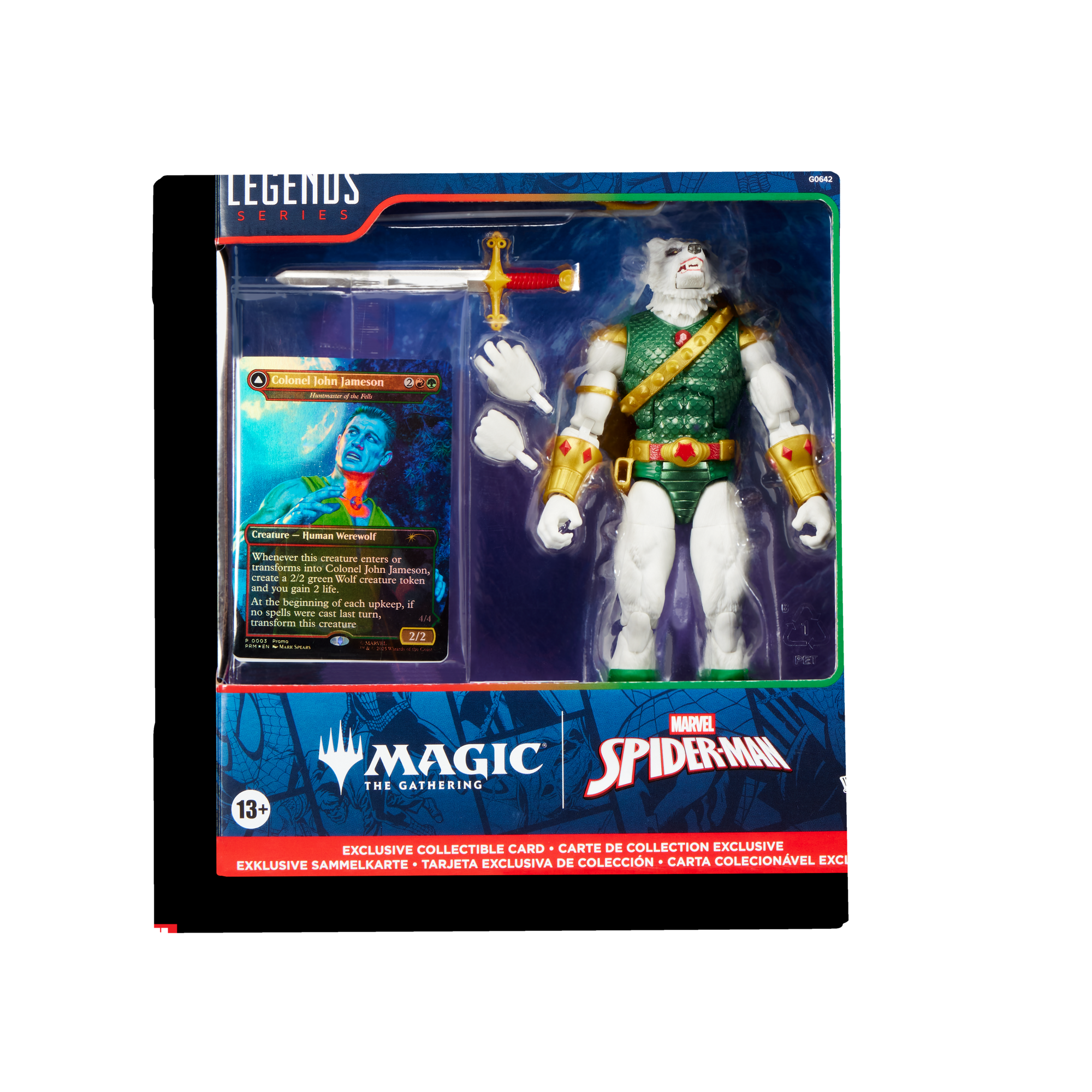 Hasbro Marvel Legends Series Magic: The Gathering Man-Wolf 6-in Action Figure