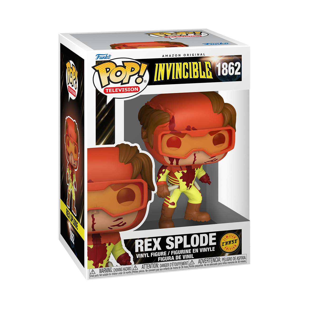 Funko POP! Television: Invincible Rex Splode (or Chase) 3.8-in Vinyl Figure