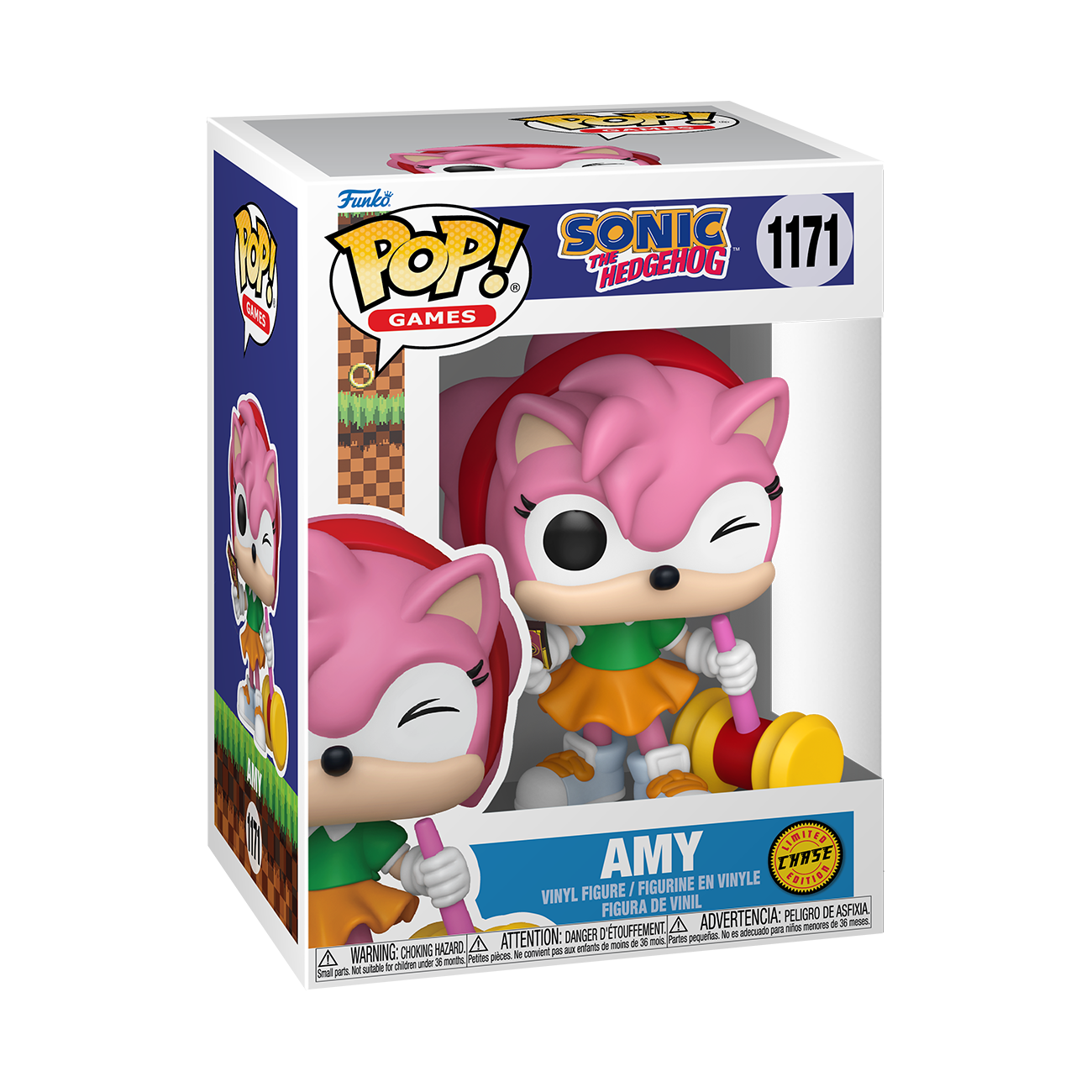 Funko POP! Games: Sonic The Hedgehog Amy (or Chase) 3.8-in Vinyl Figure