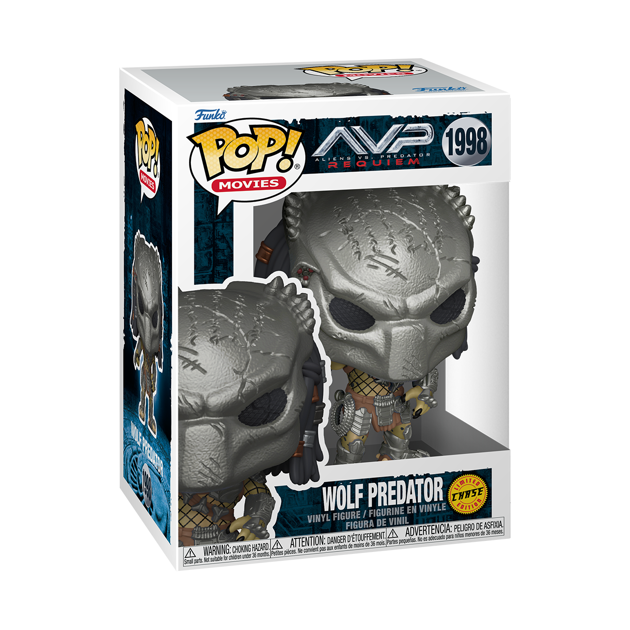 Funko POP! Movies: Predator Wolf Predator (or Chase) 4.3-in Vinyl Figure