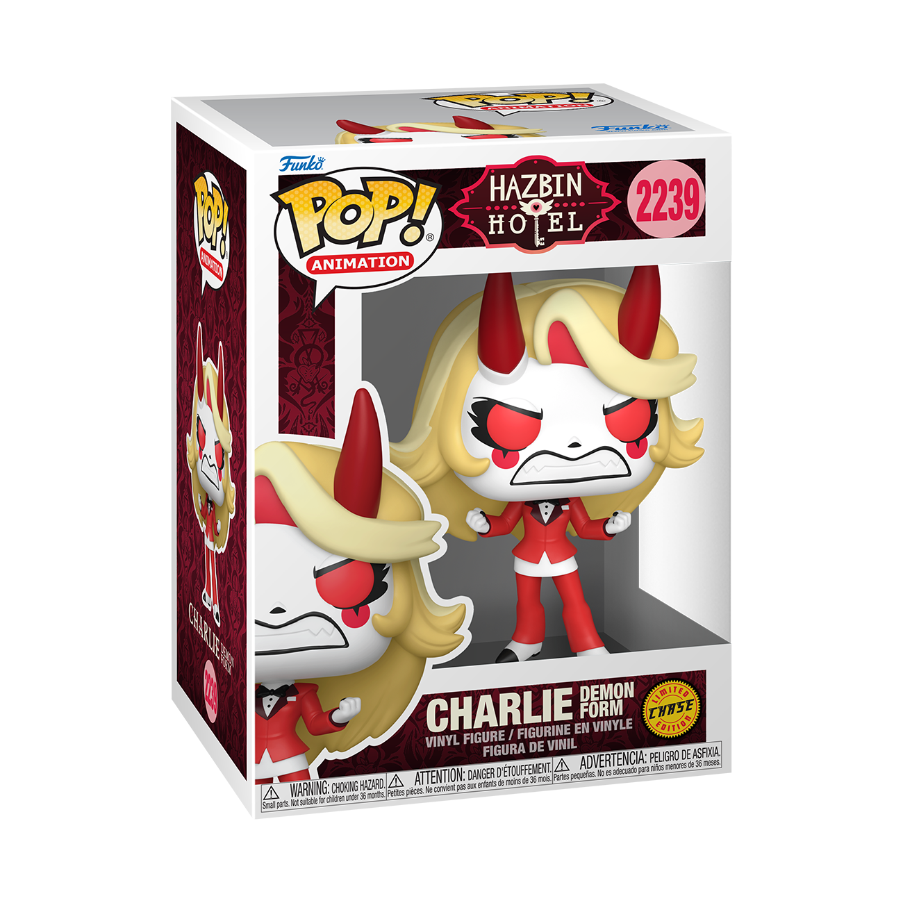 Funko POP! Animation: Hazbin Hotel Charlie Demon Form (or Chase) Vinyl Figure