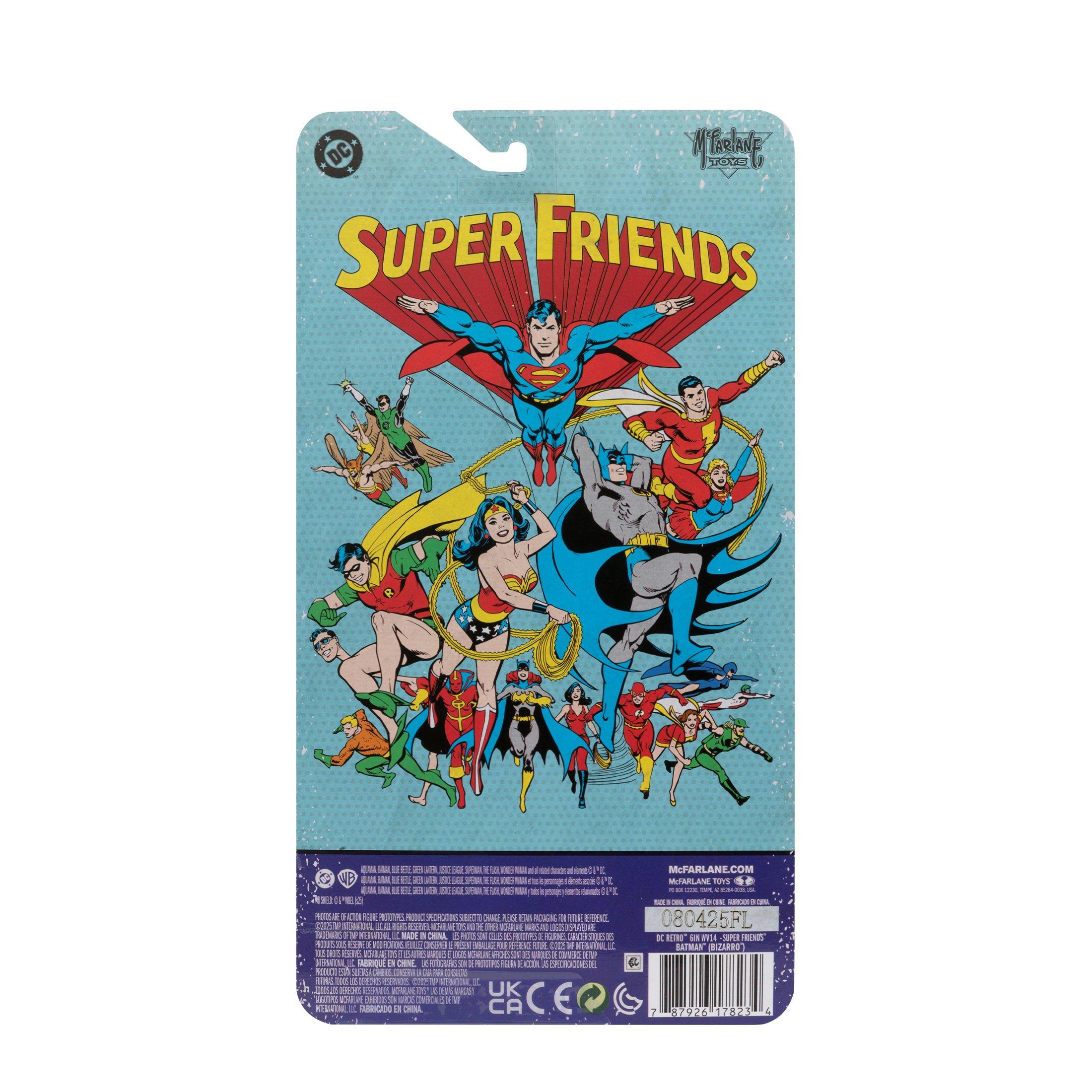 McFarlane Toys DC Super Friends Bizarro Batman 6-in Retro Action Figure
