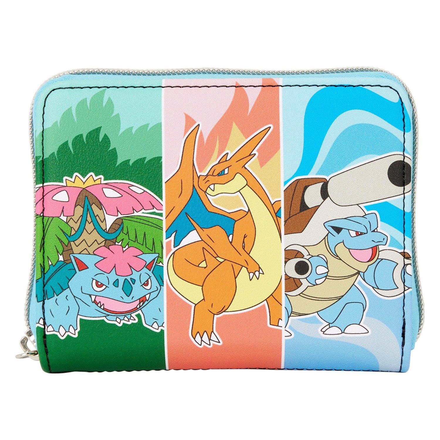 Loungefly Pokemon Mega Evolution Starters Zip Around Wallet