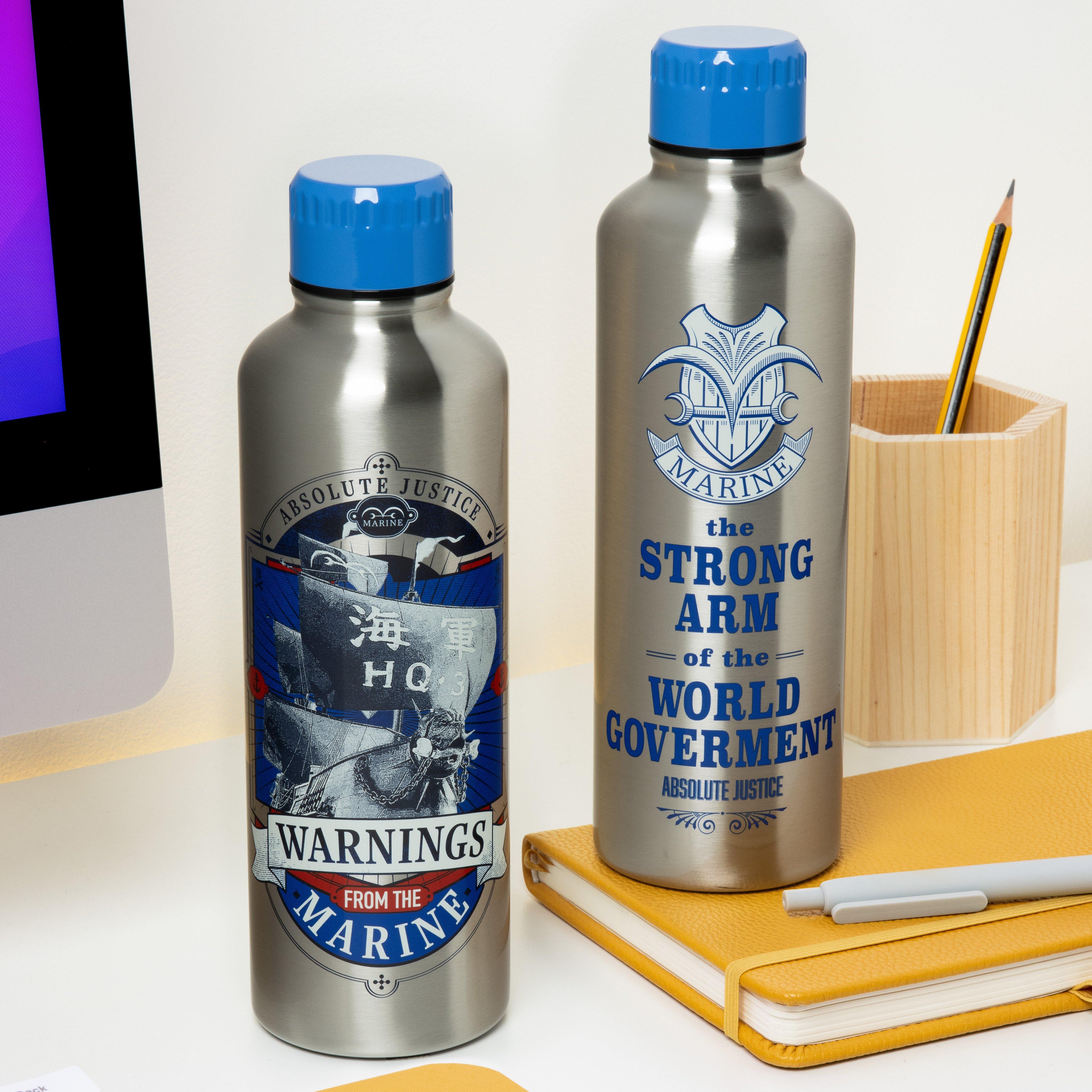 One Piece Metal 16oz Stainless Steel Water Bottle