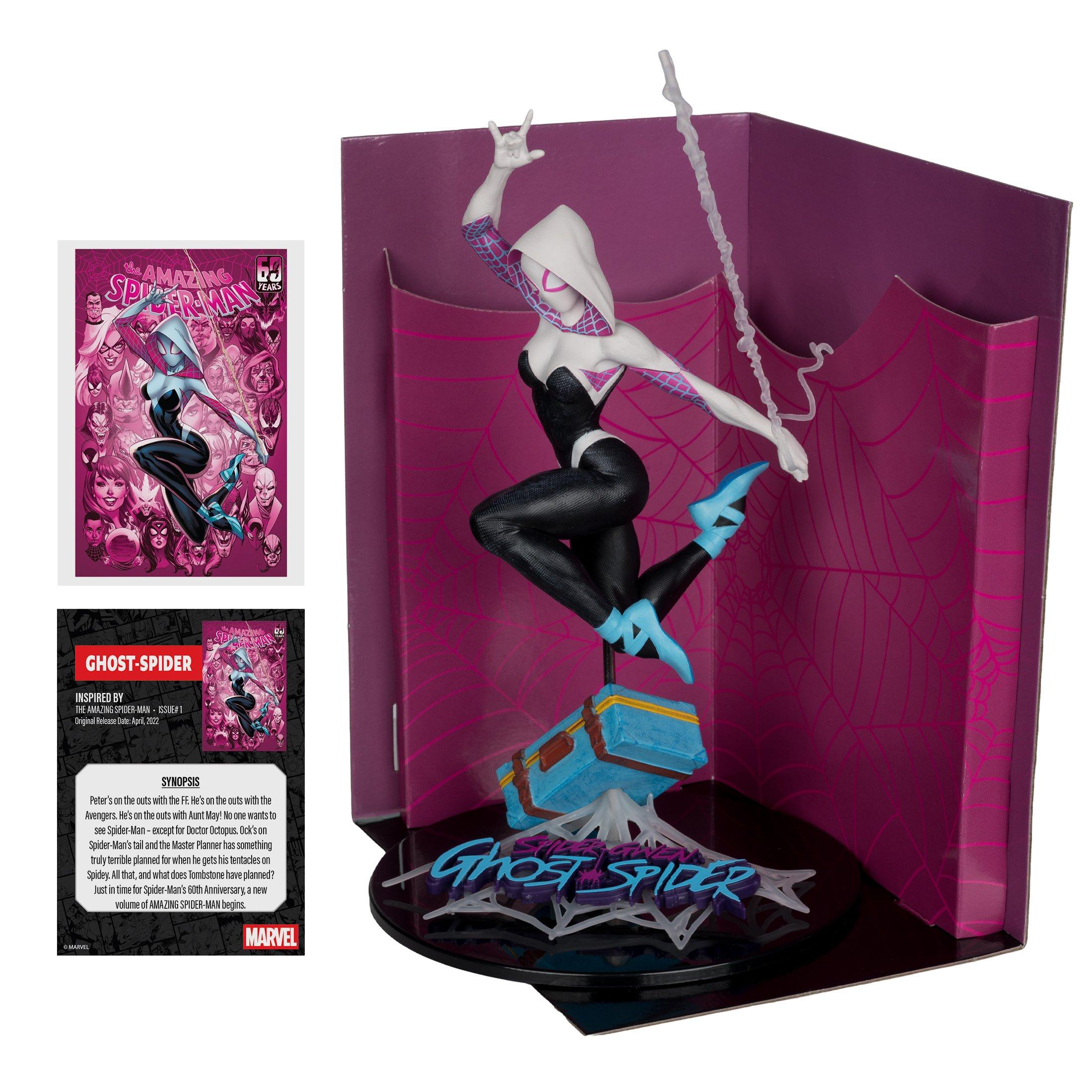 McFarlane Toys Gold Label Collection Marvel The Amazing Spider-Man Ghost-Spider (Issue 1) 1:10th Figure