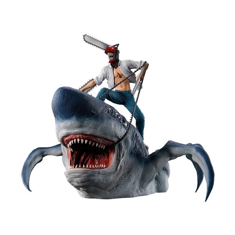 Bandai Chainsaw Man Ichibansho Chainsaw Man and Beam 9.1-in Figure