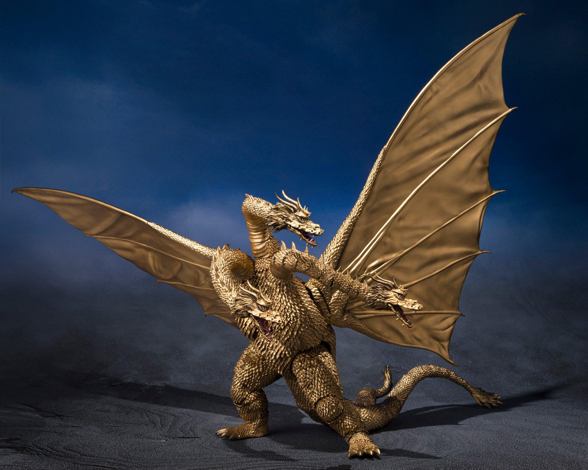 Bandai Godzilla Tamashii Nations S.H.MonsterArts King Ghidorah (1972) 9.8-in Figure