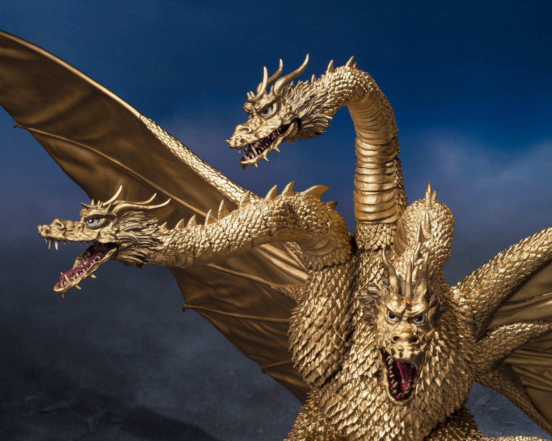 Bandai Godzilla Tamashii Nations S.H.MonsterArts King Ghidorah (1972) 9.8-in Figure