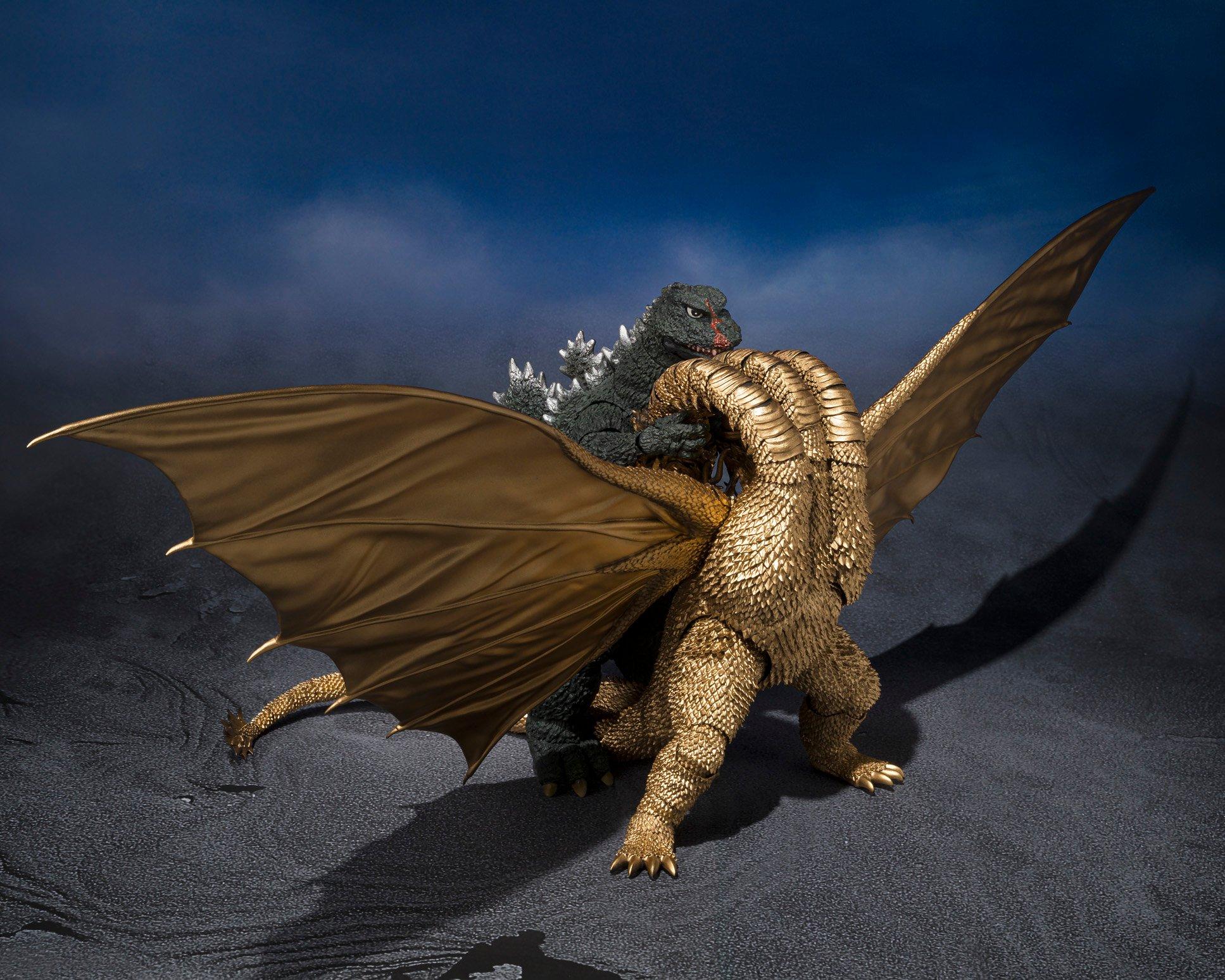 Bandai Godzilla Tamashii Nations S.H.MonsterArts King Ghidorah (1972) 9.8-in Figure