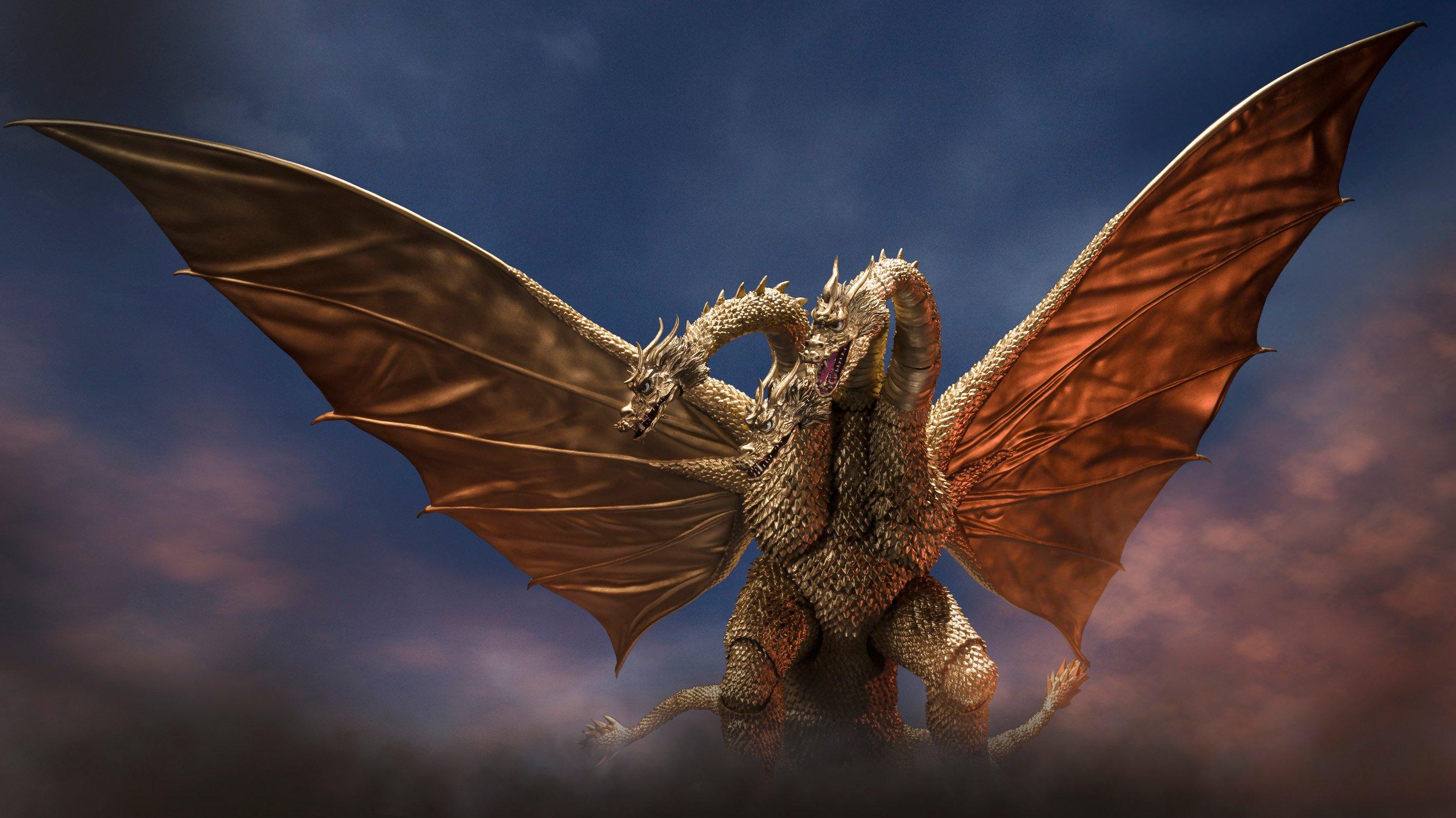 Bandai Godzilla Tamashii Nations S.H.MonsterArts King Ghidorah (1972) 9.8-in Figure
