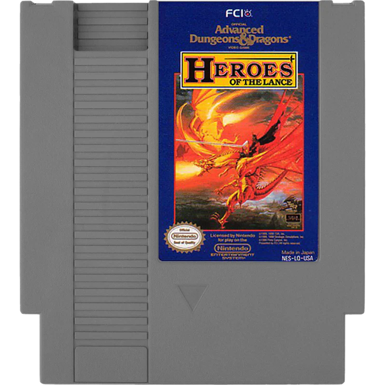 Advanced Dungeons and Dragons Heroes of the Lance - Nintendo (NES)