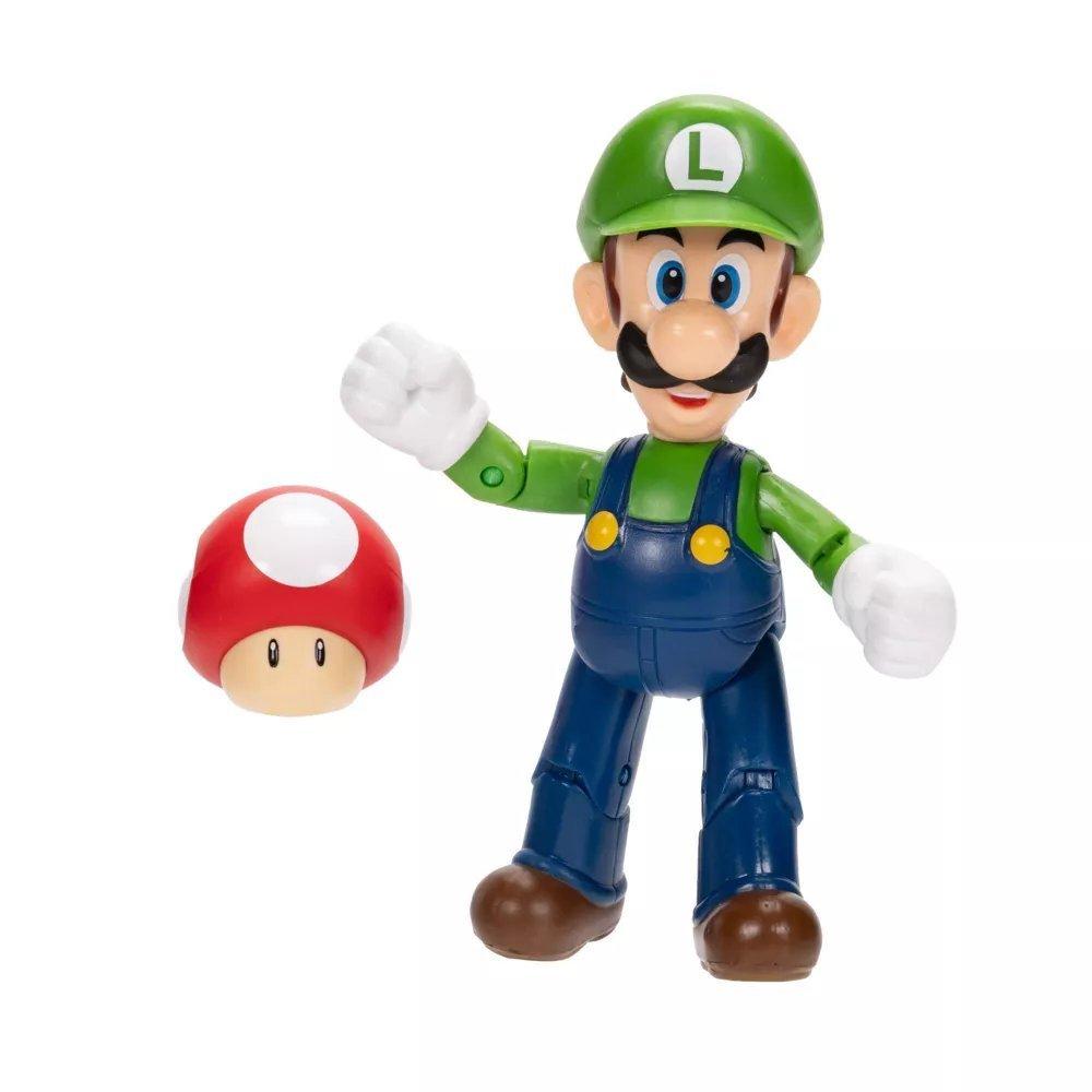 マリオとルイージ4体 Jakks Pacific Super Mario Luigi with Red Mushroom 4-in Action