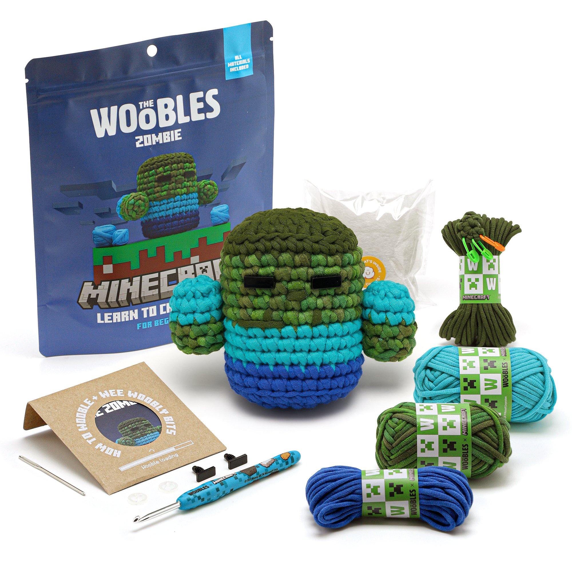 The Woobles Minecraft Zombie Beginner Crochet Kit