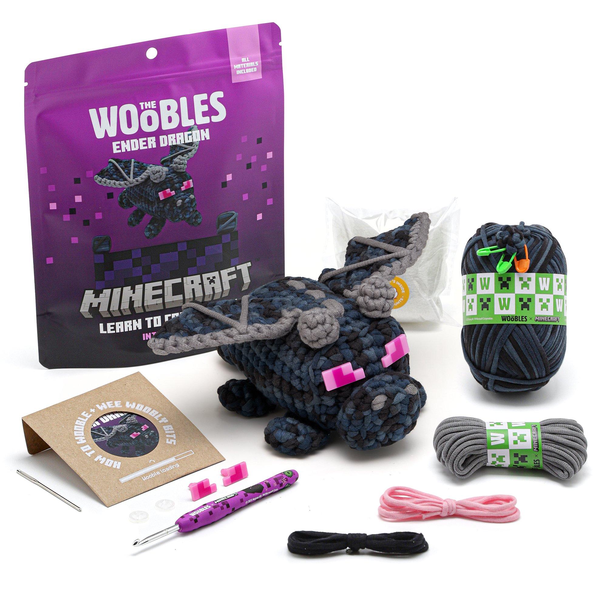 The Woobles Minecraft Ender Dragon Beginner Crochet Kit