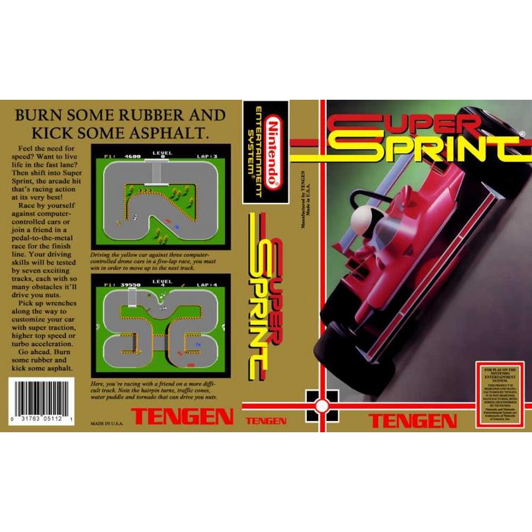 Super Sprint - Nintendo (NES)