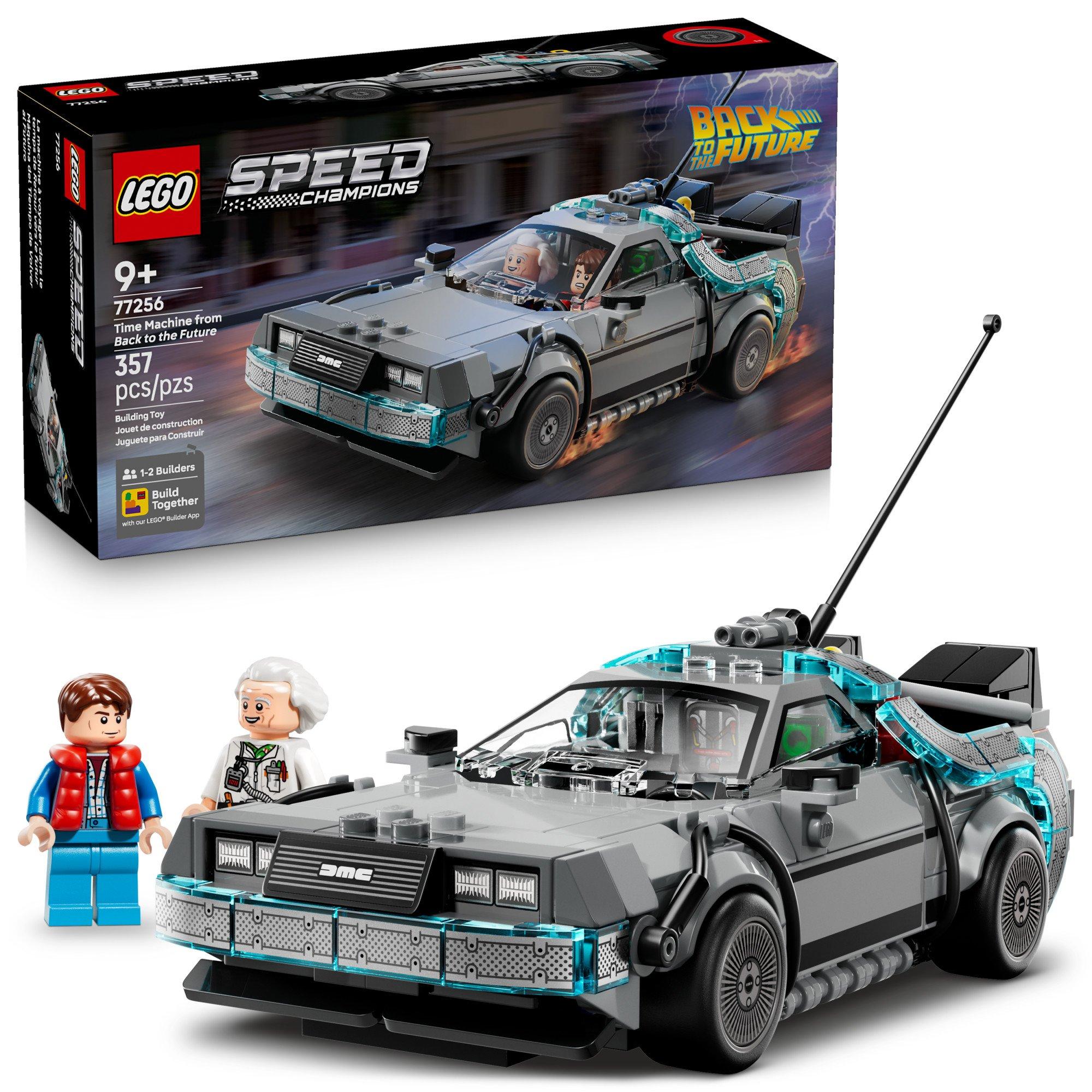 LEGO Speed Champions Time Machine from Back to the Future Building Toy Set 77256