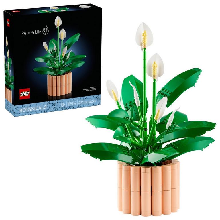 LEGO Botanicals Peace Lily Flower Room Decor Building Set for Adults 11504