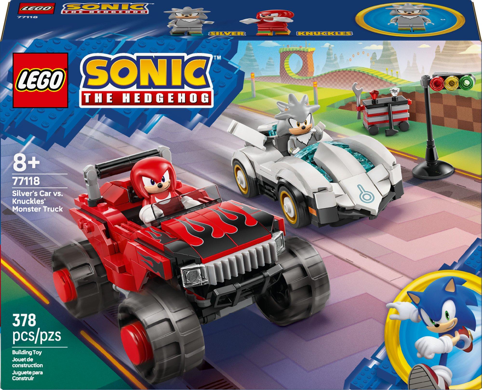 LEGO Sonic the Hedgehog Silver's Car vs. Knuckles Monster Truck 77118