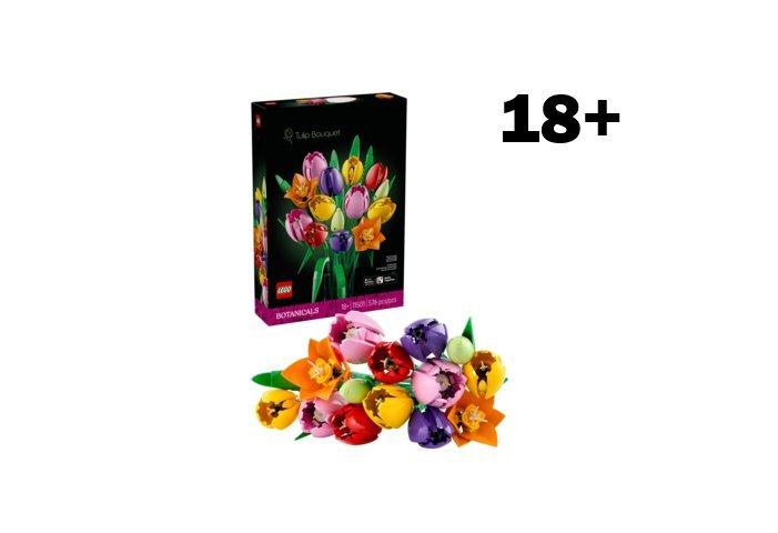 LEGO Botanicals Tulip Bouquet Home Flower Decor Building Set for Adults 11501