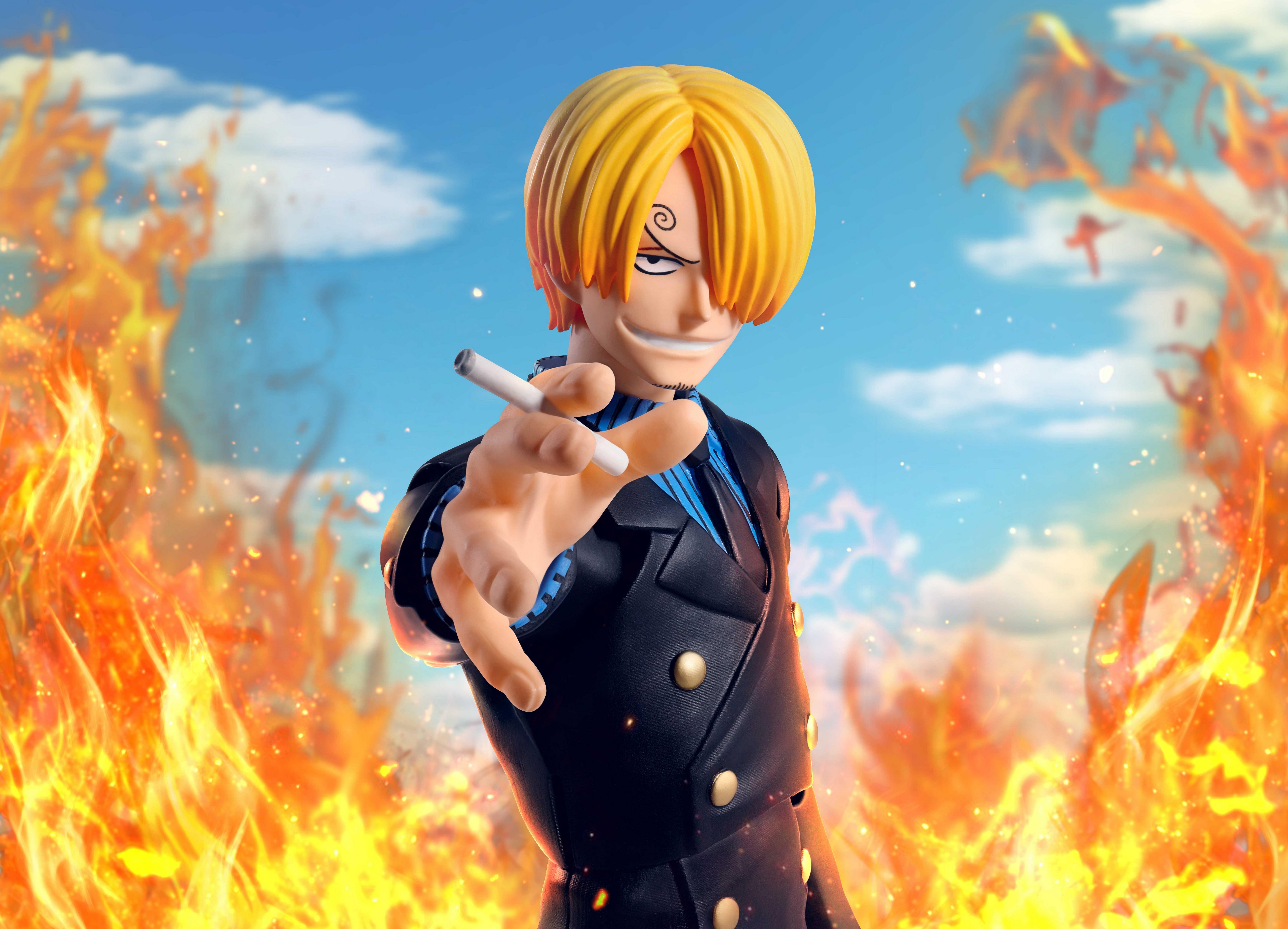 Bandai One Piece Tamashii Nations S.H. Figuarts Sanji (Romance Dawn) 7.1-in Figure