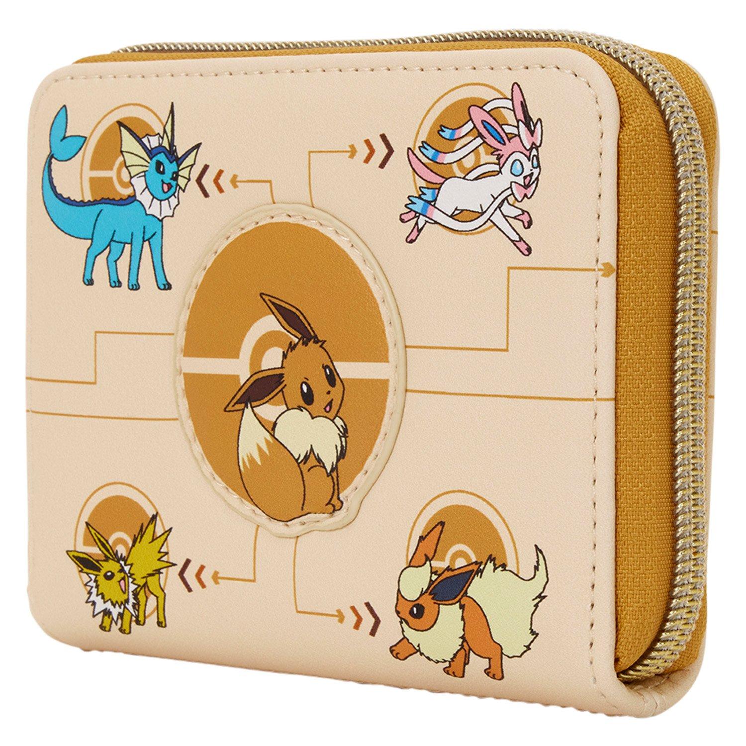 Pokemon Eeveelutions Zip Around Wallet GameStop Exclusive