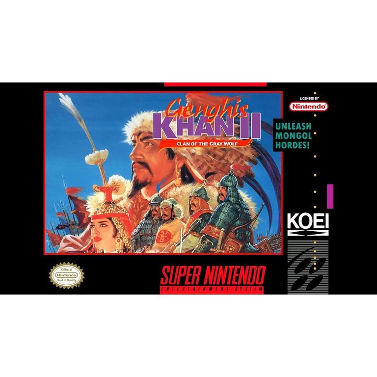Genghis Khan II: Clan of the Gray Wolf - Super Nintendo (SNES)