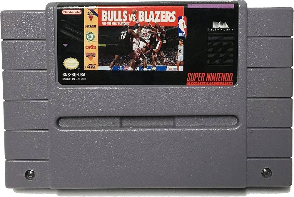 Bulls Vs Blazers and the NBA Playoffs - Super Nintendo