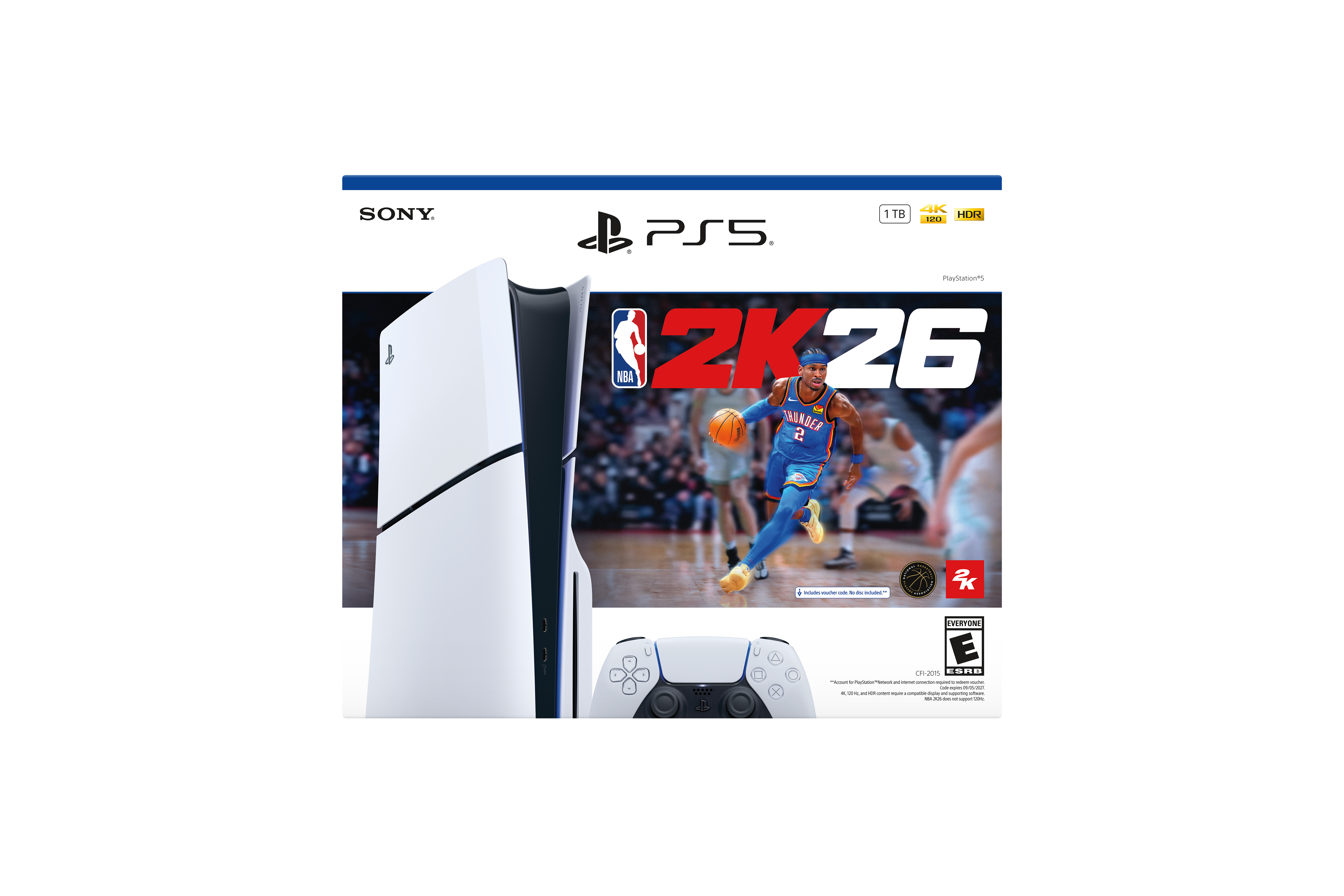 Sony PlayStation 5 Slim Physical Edition NBA 2K26 Bundle