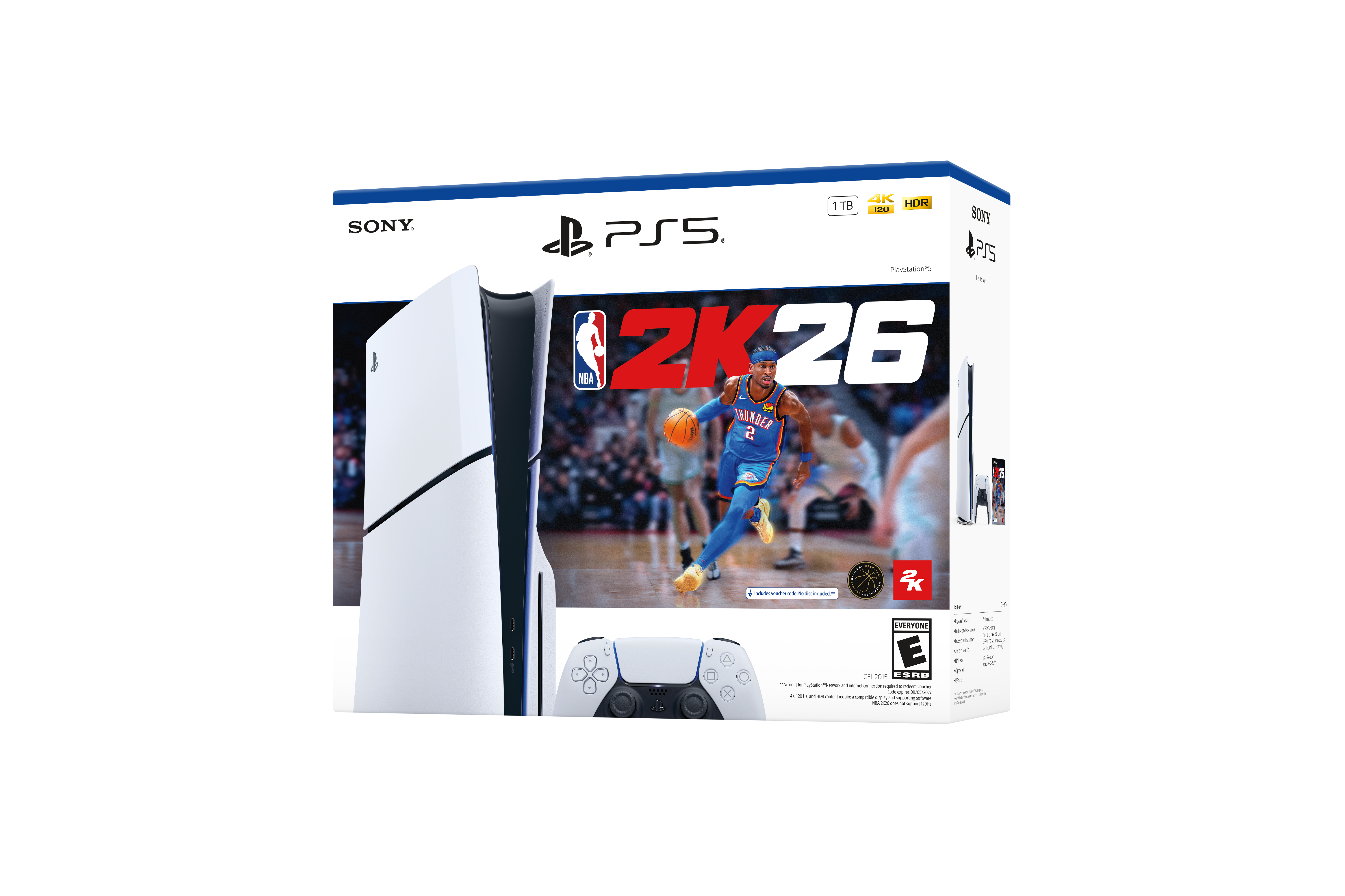Sony PlayStation 5 Slim Physical Edition NBA 2K26 Bundle