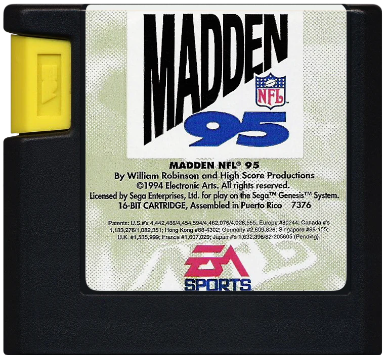 Madden NFL '95 - Sega Genesis