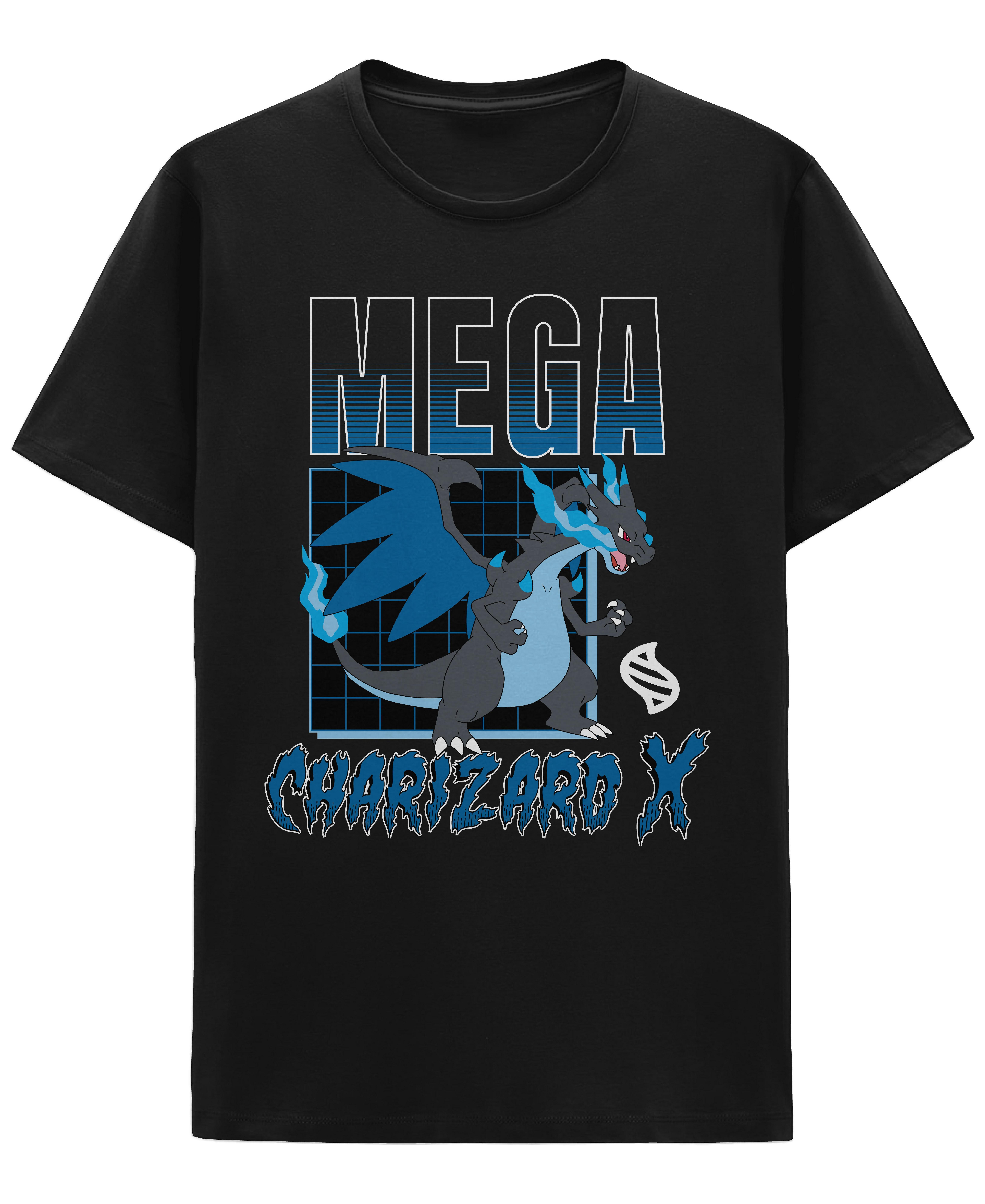 Pokemon Mega Charizard X and Y Double Sided Graphic T-Shirt GameStop Exclusive