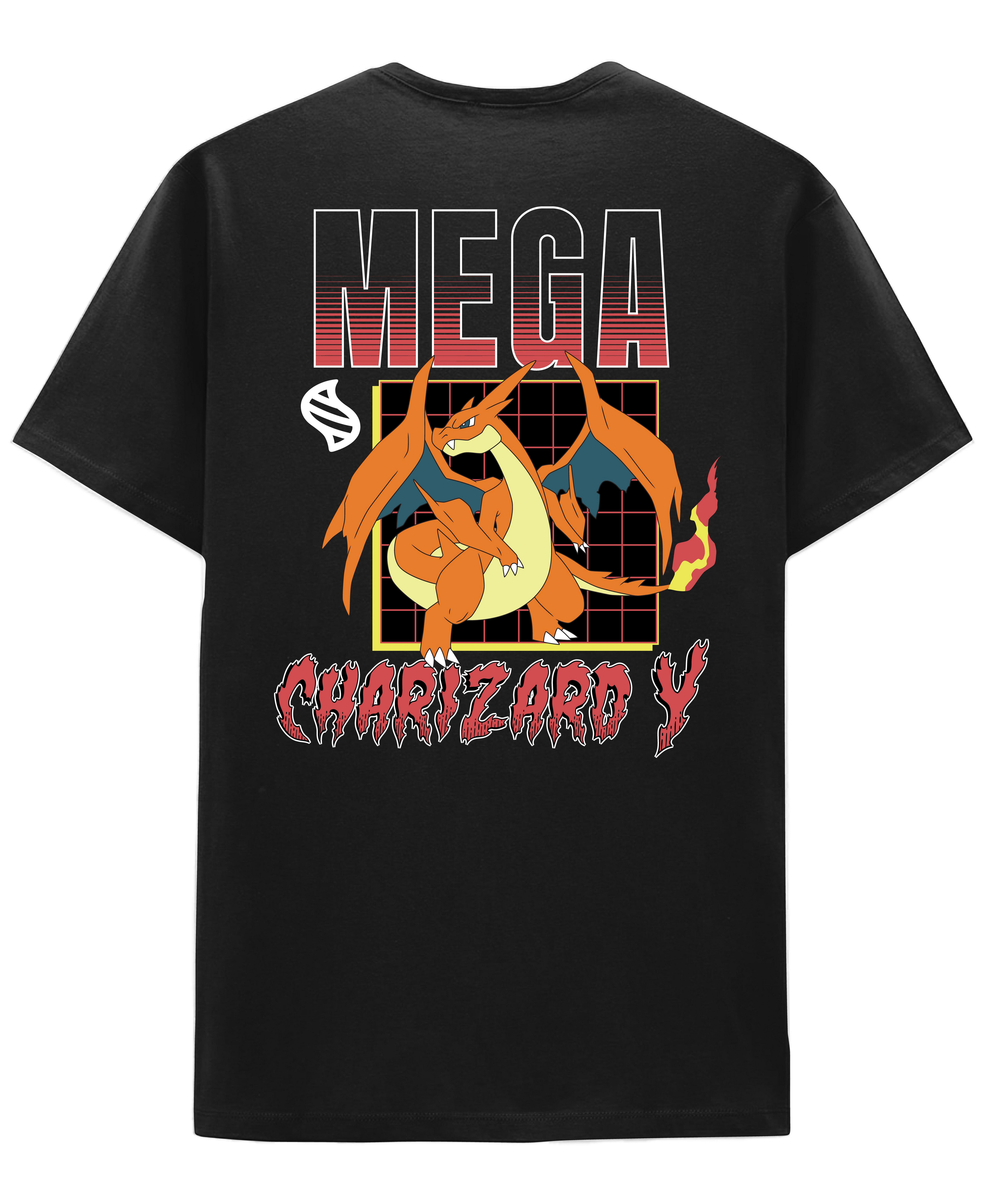 Pokemon Mega Charizard X and Y Double Sided Graphic T-Shirt GameStop Exclusive