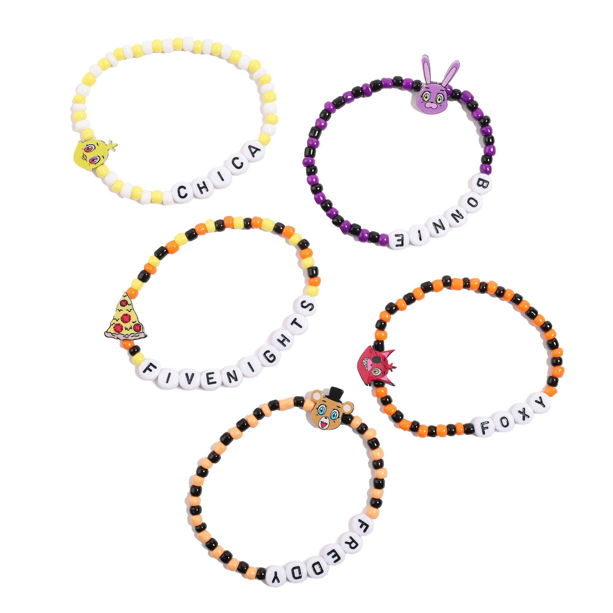 Five Nights at Freddy's Beaded Bracelet Set GameStop Exclusive