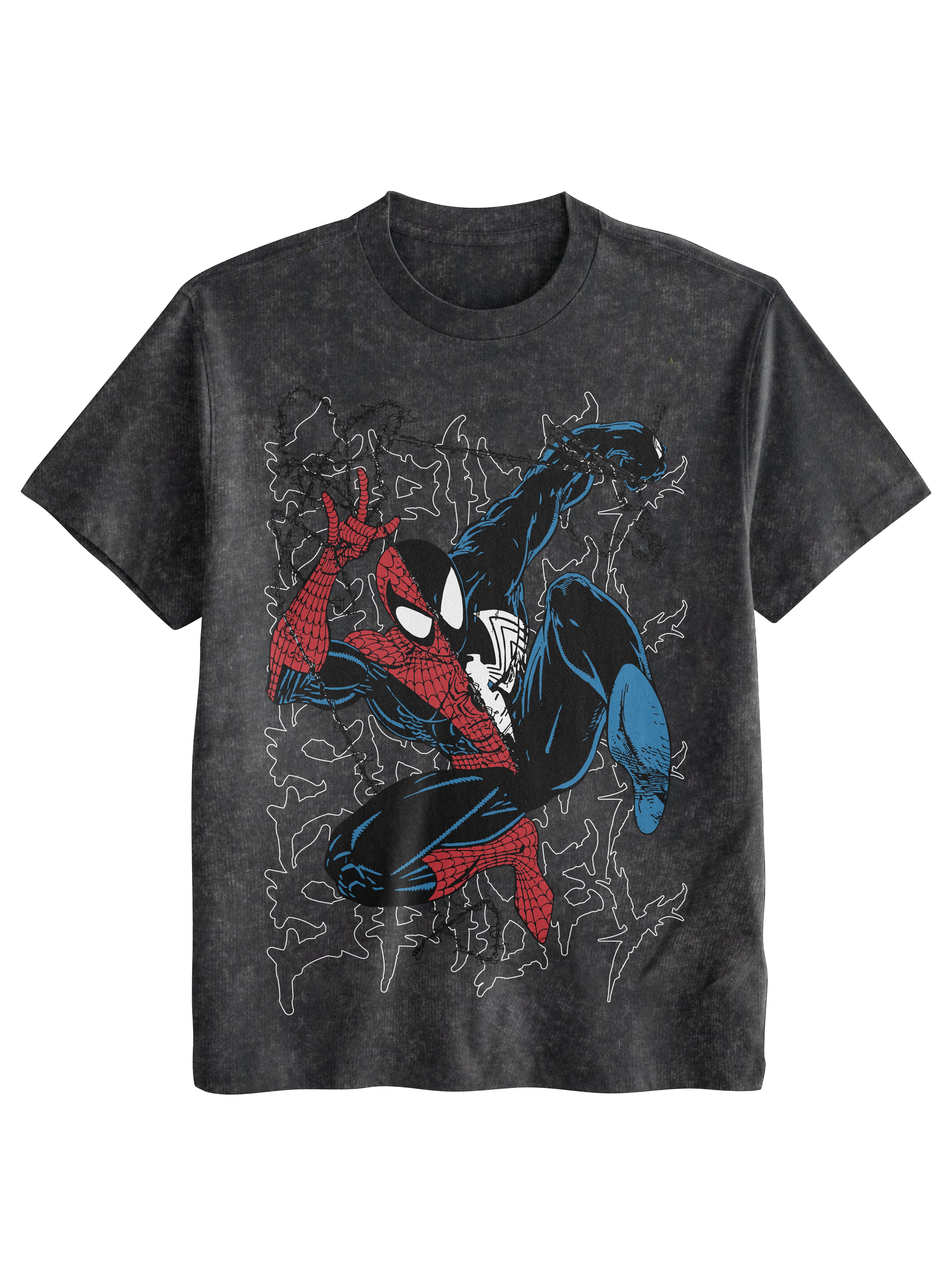 Marvel Spider-Man Mineral Wash Unisex Graphic T-Shirt GameStop Exclusive