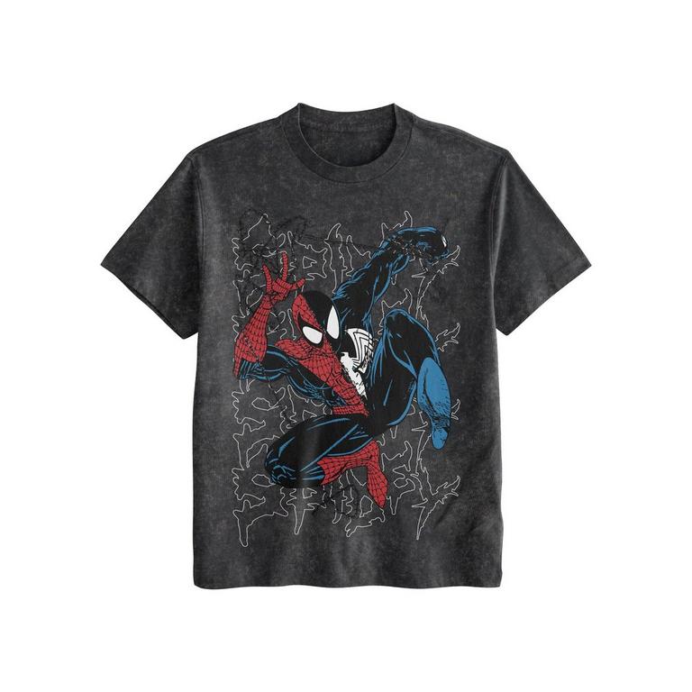 Marvel Spider-Man Mineral Wash Unisex Graphic T-Shirt GameStop Exclusive