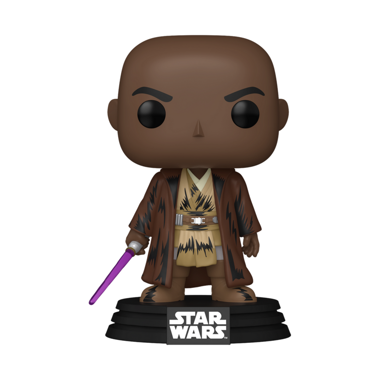 Funko POP! Star Wars: Mace Windu (Retro) 4.3-in Vinyl Bobblehead Figure
