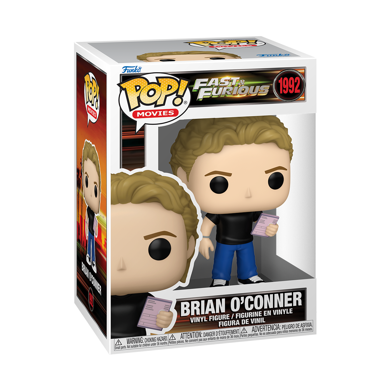 Funko POP! Movies: Fast and Furious Brian O'Conner 4.1-in Vinyl Figure