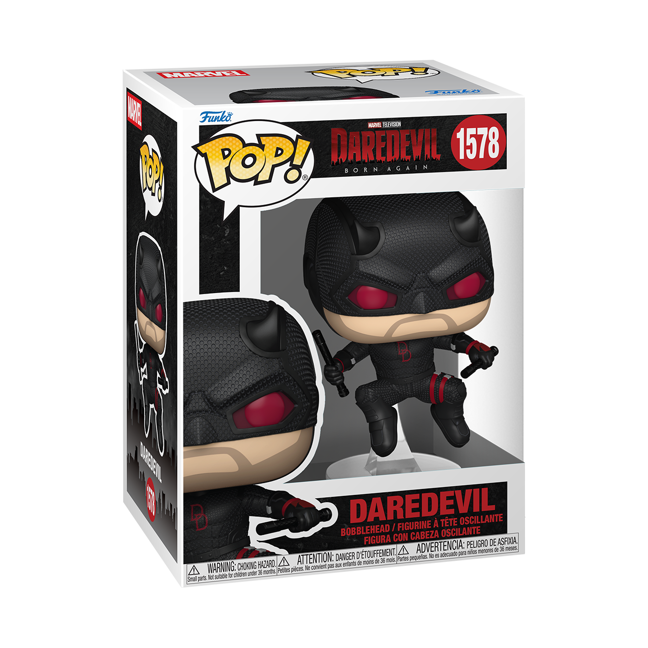 Funko POP! Marvel: Daredevil: Born Again Daredevil 4.2-in Vinyl Bobblehead Figure